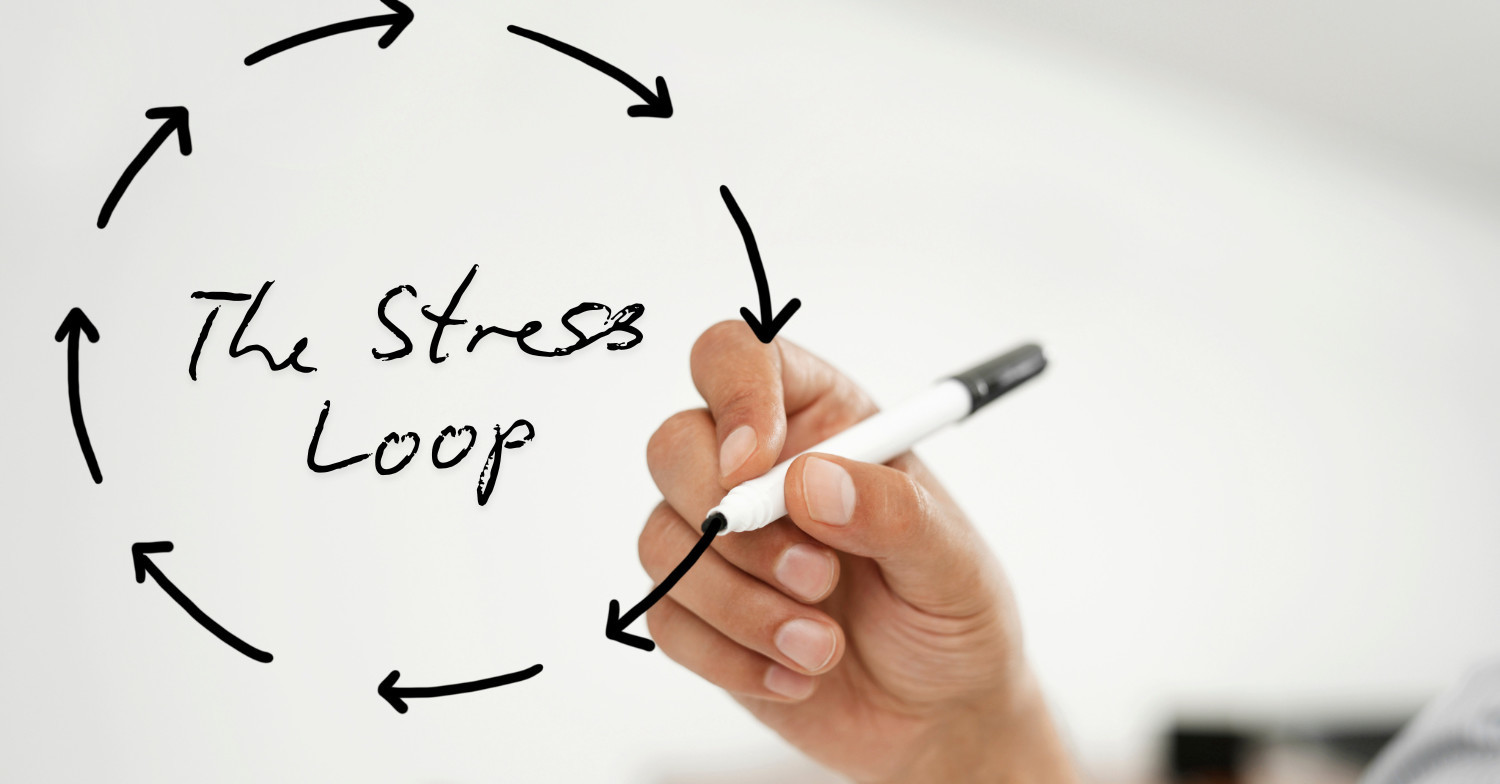 The Stress Loop concept — how modern life creates tension and how massage therapy in Brantford, Oshawa, and Whitby helps relieve stress and restore balance.